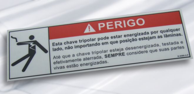 Etiqueta em Policarbonato