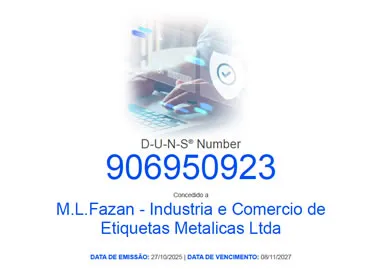 Certificado DUNS Number